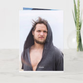 顔を貼り付けた写真コラージュ カード (裏面)