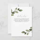 顔を赤くした花の枝の詳細 招待状 (正面)