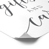 顔を赤くする開花ギフトとカードのサイン ポスター (角)