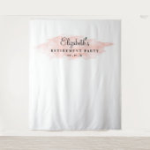 顔を赤らめる引退パーティーの背景、写真撮影小道具 タペストリー (正面)