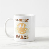 顔アメッおもしろいカーゲームデイビーブススポーツ コーヒーマグカップ (左)