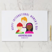 顔エレガントズ女子デー国際的3月8日 ペーパーパッド (インサイチュ)