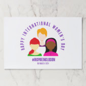 顔エレガントズ女子デー国際的3月8日 ペーパーパッド (正面)