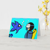 顔オフ カード (黄色い花)