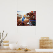 顔オフ ポスター (キッチン)