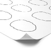 顔オルタナティブ結婚の100ゲストブックを描画 ポスター (角)