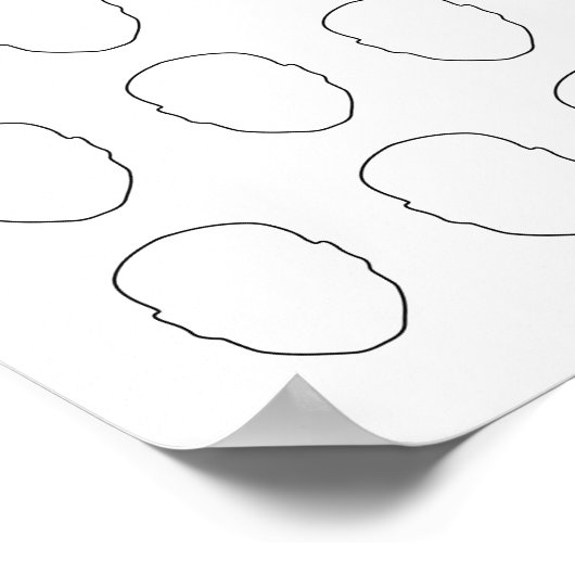 顔オルタナティブ結婚の100ゲストブックを描画 ポスター (角)