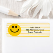 顔オンサニーイエローストライプズ ラベル (インサイチュ)