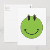 顔カエル ポストカード (正面/裏面)