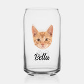 顔カスタムキャットモマペットラバーコーヒーコーパーソナライズされたヒー ガラス缶 (裏面)