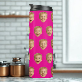 顔カスタムギフト、パーソナライズされた顔写真、家族 タンブラー