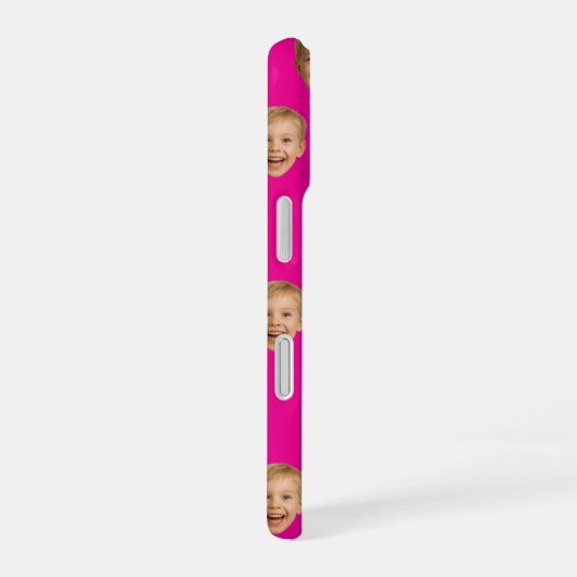 顔カスタムギフト、パーソナライズされた顔写真、家族 iPhone 16ケース (右側面)