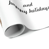 顔カスタムクリスマスラッピング紙 ラッピングペーパー (ロールコーナー)