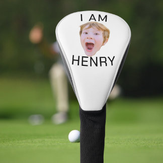 顔カスタムゴルフ誕生日パーティーマッチング ゴルフヘッドカバー