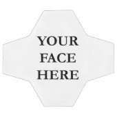 顔カスタムサークル サッカーボール (フラット)