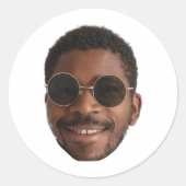 顔カスタムシール ラウンドシール (正面)