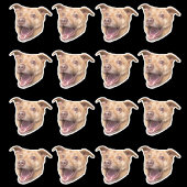 顔カスタムスタンプ、写真シール、ステッカーズドッグ シール