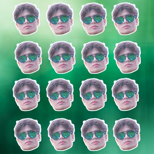 顔カスタムステッカー、ステッパーソナライズされたカー、顔 シール