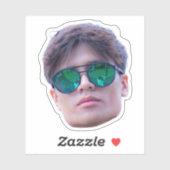 顔カスタムステッカー、ステッパーソナライズされたカー、顔 シール (シート)