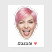 顔カスタムステッカー – パーソナライズされた写真 シール (シート)