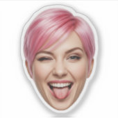 顔カスタムステッカー – パーソナライズされた写真 シール (正面)