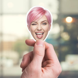 顔カスタムステッカー – パーソナライズされた写真 シール