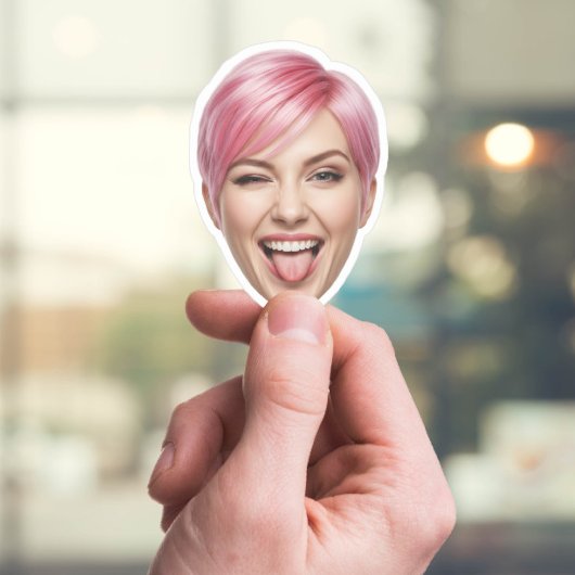 顔カスタムステッカー – パーソナライズされた写真 シール