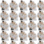 顔カスタムダイカットビニール防水ギフト シール (正面)