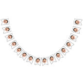 顔カスタムバナー、誕生日バナー バンティングフラッグ (全)