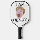 顔カスタムピックボール誕生日パーティーマッチング ピックルボールラケット (裏面)