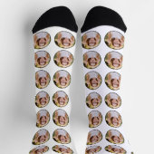 顔カスタムフォトクルーソックス ソックス (上部)