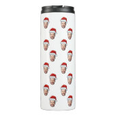 顔カスタムフォトサンタハットクリスマスギフト タンブラー (裏面)