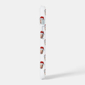 顔カスタムフォトサンタハットクリスマスギフト iPhone 15ケース (左側面)