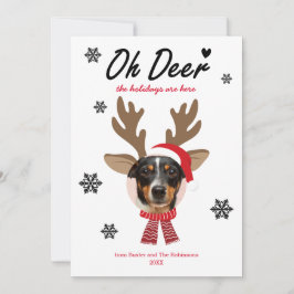 顔カスタムフォトトインデナークリスマスホリデーホワイト シーズンカード