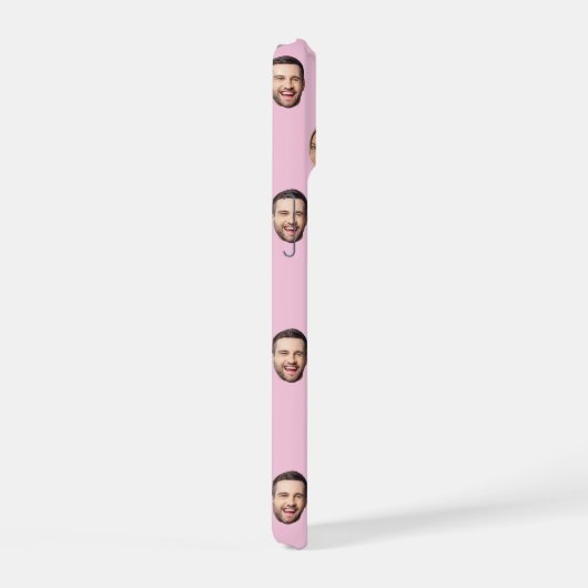 顔カスタムフォト家族ギフト、4枚の写真顔 iPhone 15ケース (右側面)