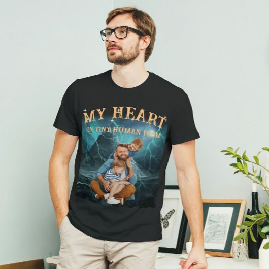 顔カスタムポートレート写真ヴィンテージスタイル Tシャツ