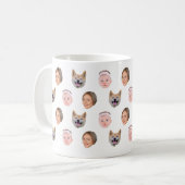 顔カスタムマグ、カスタム写真マグ、家族のギフト コーヒーマグカップ (正面左)