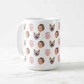 顔カスタムマグ、カスタム写真マグ、家族のギフト コーヒーマグカップ (正面左)