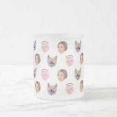 顔カスタムマグ、カスタム写真マグ、家族のギフト フロストグラスマグカップ (中央)