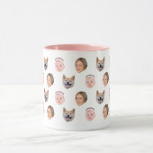 顔カスタムマグ、カスタム写真マグ、家族のギフト マグカップ (中央)