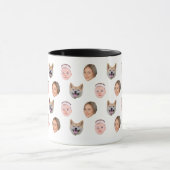 顔カスタムマグ、カスタム写真マグ、家族のギフト マグカップ (中央)