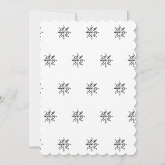 顔カスタム写真かわいい雪だるまメリークリスマス ノートカード (裏面)