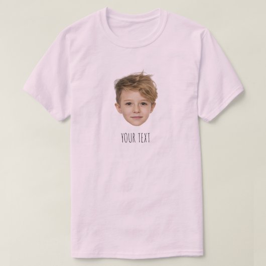 顔カスタム写真クロス、誕生日ギフト父の、 Tシャツ (デザイン正面)