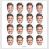 顔カスタム切り出しバチェロレッテ誕生日 シール (シート)