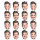 顔カスタム切り出しバチェロレッテ誕生日 シール (正面)