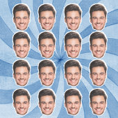 顔カスタム切り出しバチェロレッテ誕生日 シール