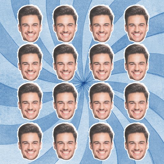 顔カスタム切り出しバチェロレッテ誕生日 シール