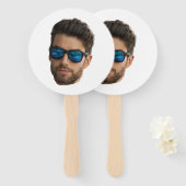 顔カスタム切り出しバチェロレッテ誕生日 ハンドファン (正面&裏面)