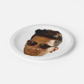 顔カスタム切り出しバチェロレッテ誕生日 ペーパープレート (アングル)