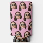 顔カスタム誕生日ウィーズバチュラーパーティ スリム缶クーラー (正面)